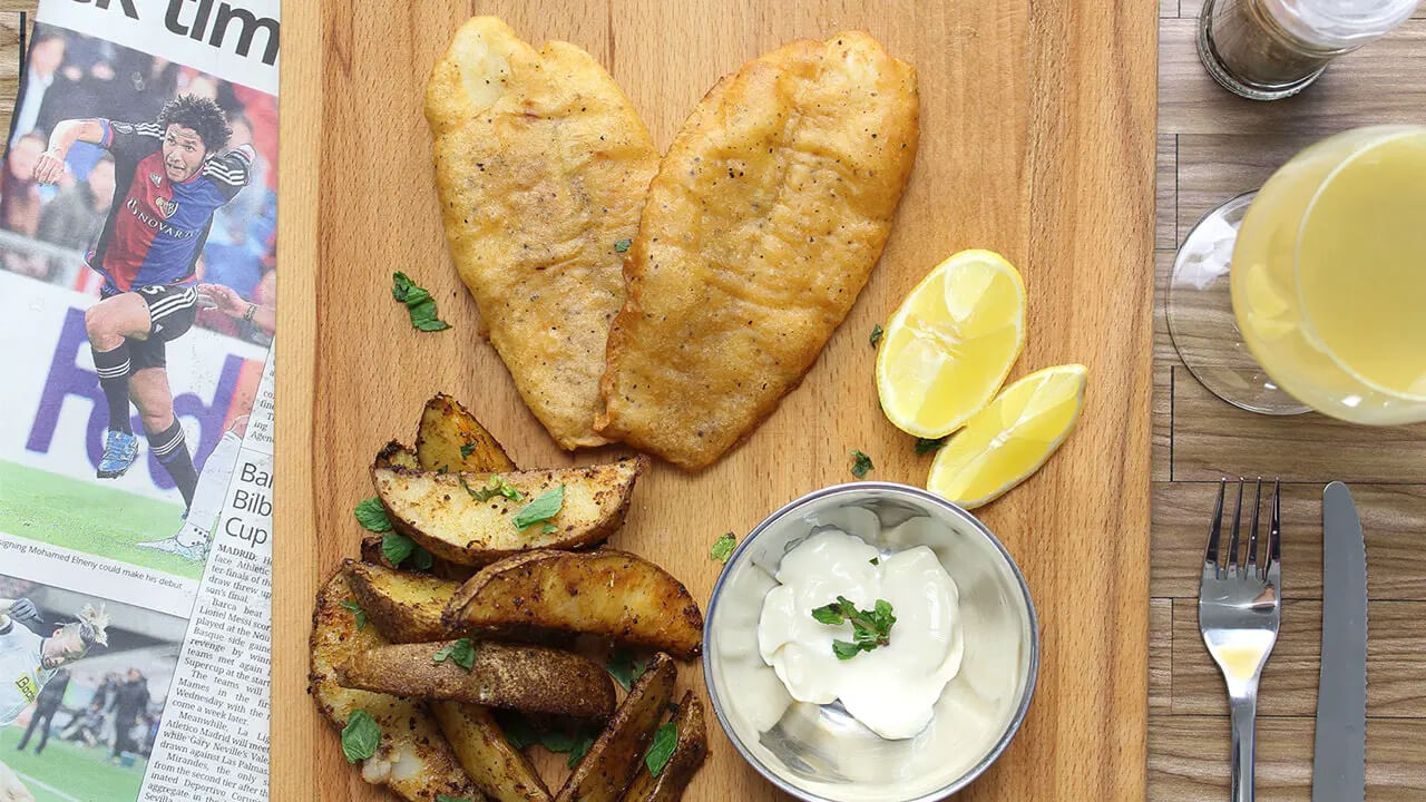 Ginger Beer Battered Fish & Chips