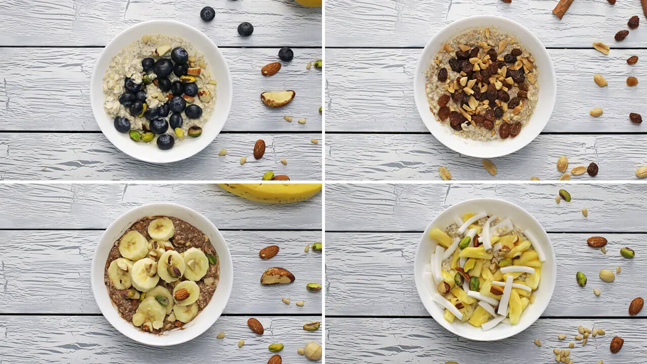 Overnight Oats 4 Ways