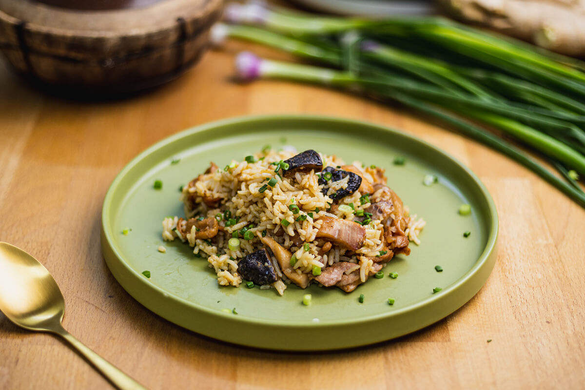 Rice Cooker "Claypot" Chicken Rice | Plated Asia Recipe