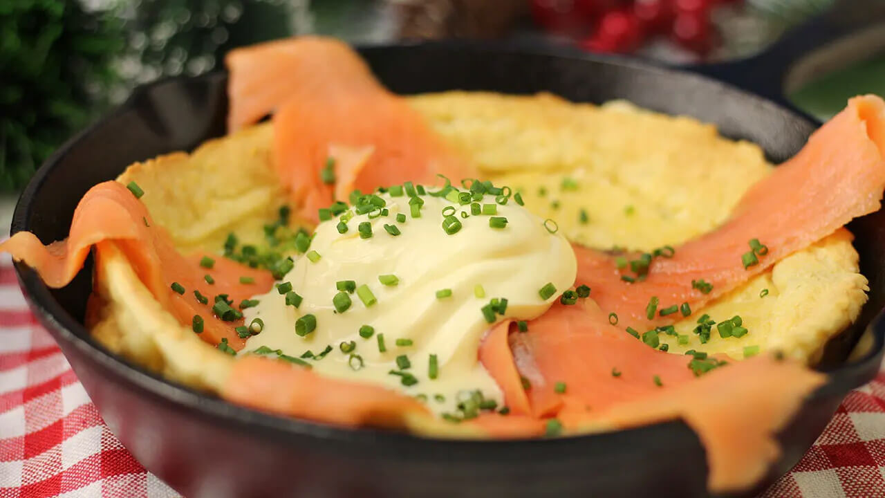 Smoked Salmon Dutch Baby