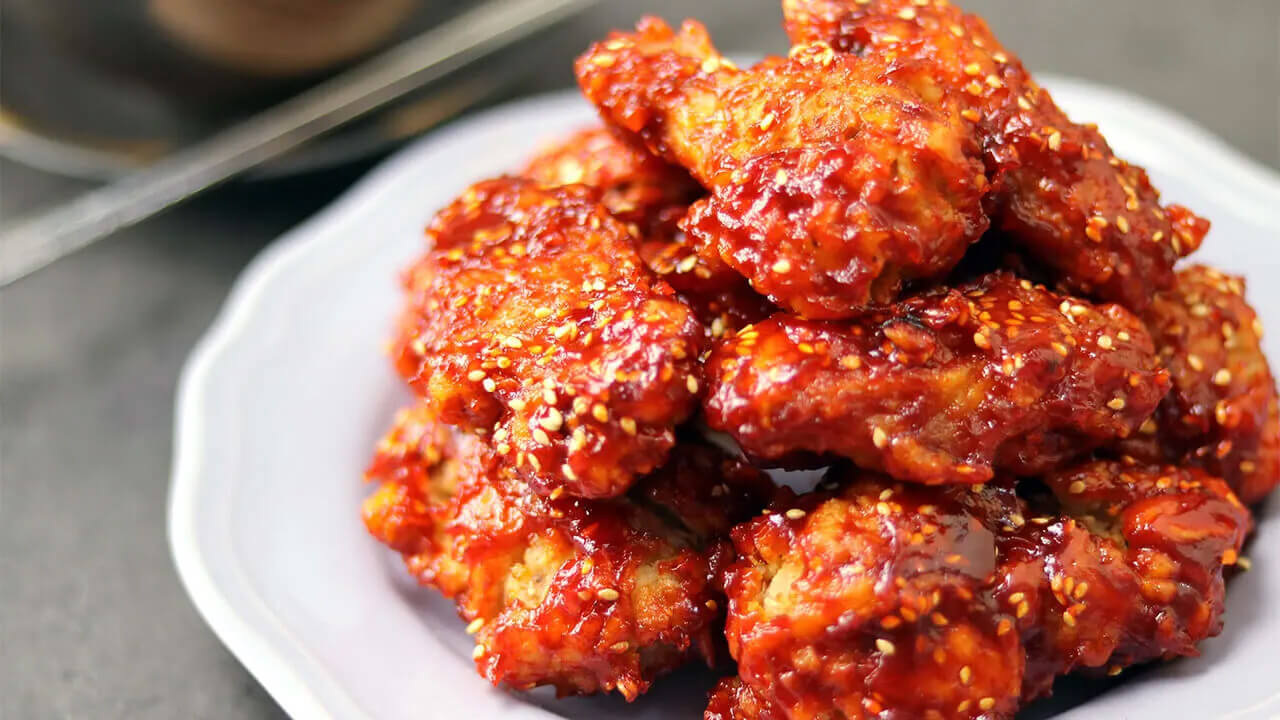 Spicy Korean Fried Chicken