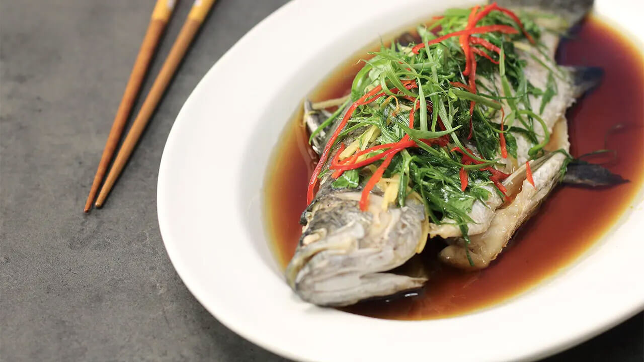 Steamed Sea Bass