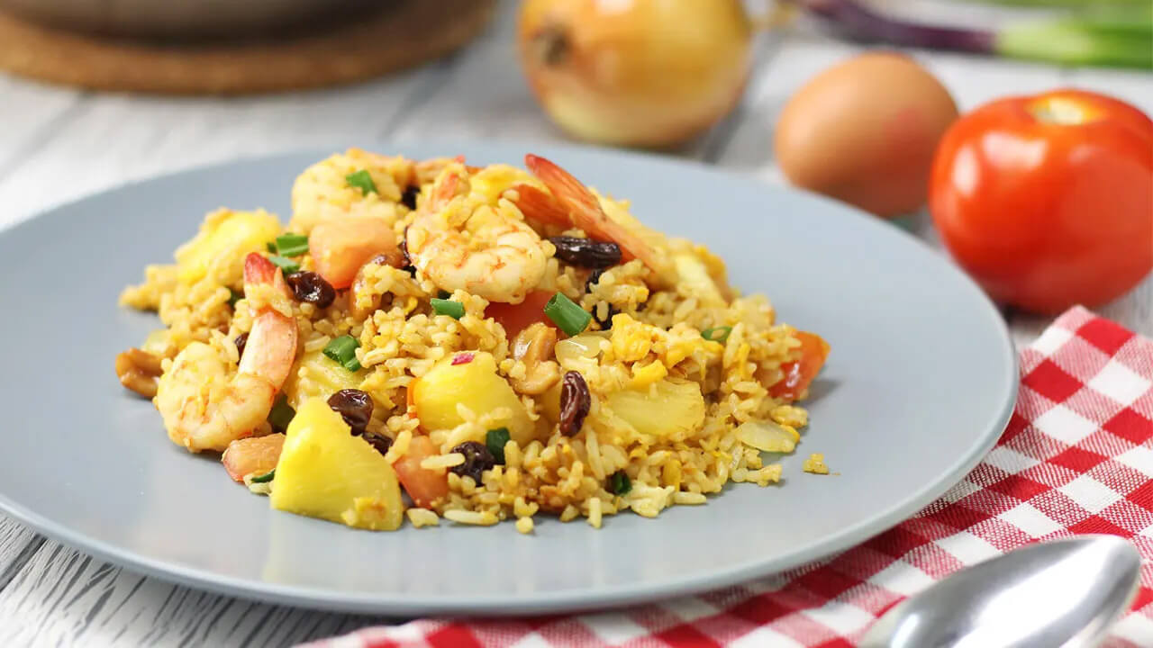 Thai Style Pineapple Fried Rice | Plated Asia Recipe