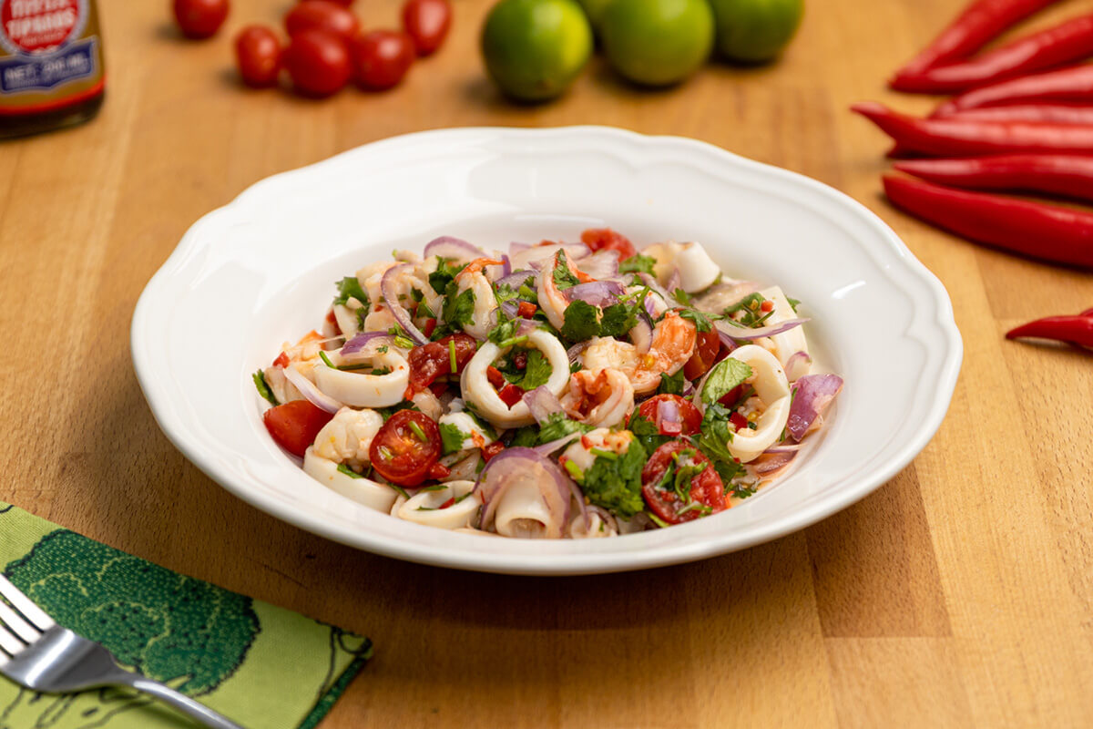 Spicy Thai Seafood Salad | Plated Asia Recipe